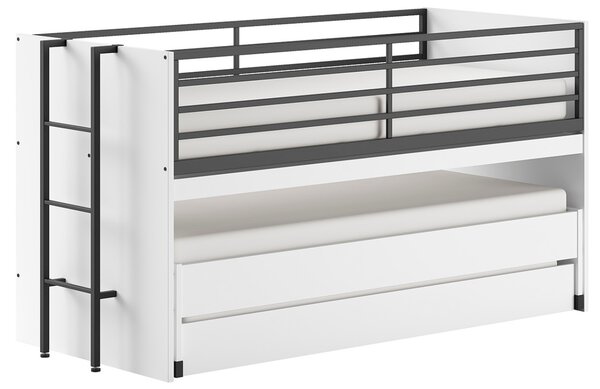 -25 % Dny MOMENTI– Bílá lakovaná patrová postel Vipack Sam 90 x 200 cm