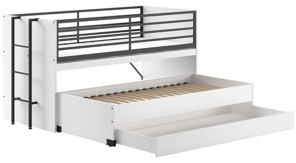 -25 % Dny MOMENTI– Bílá lakovaná patrová postel Vipack Sam 90 x 200 cm