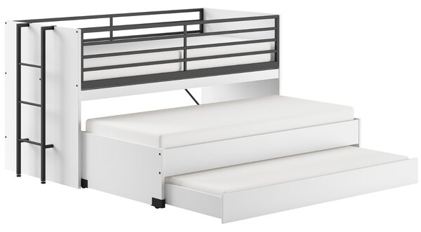 -25 % Dny MOMENTI– Bílá lakovaná patrová postel Vipack Sam 90 x 200 cm