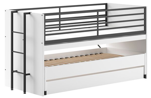 -25 % Dny MOMENTI– Bílá lakovaná patrová postel Vipack Sam 90 x 200 cm