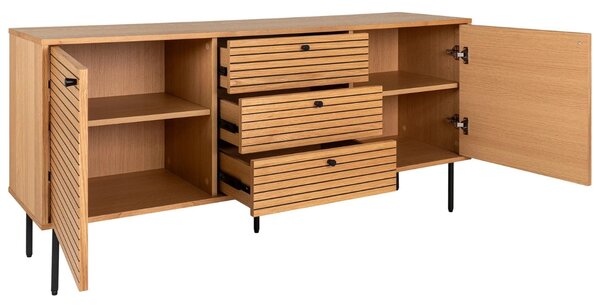 Nordic Living Dubová komoda Serenity 150 x 40 cm