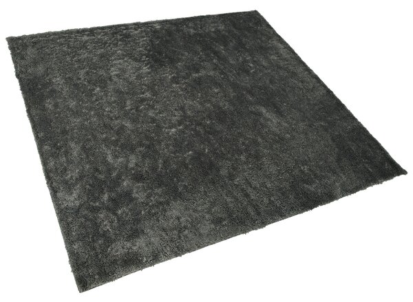 Chlupatý koberec EVREN Tmavě šedá 200 x 200 cm