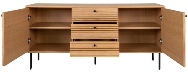 Nordic Living Dubová komoda Serenity 150 x 40 cm