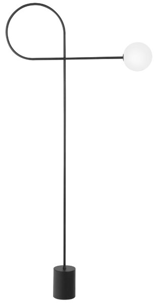Černá kovová stojací lampa Nova Luce Dedalo 150 cm