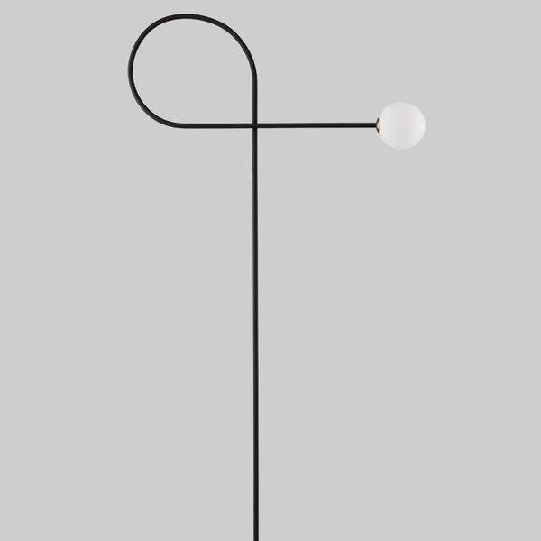 Černá kovová stojací lampa Nova Luce Dedalo 150 cm