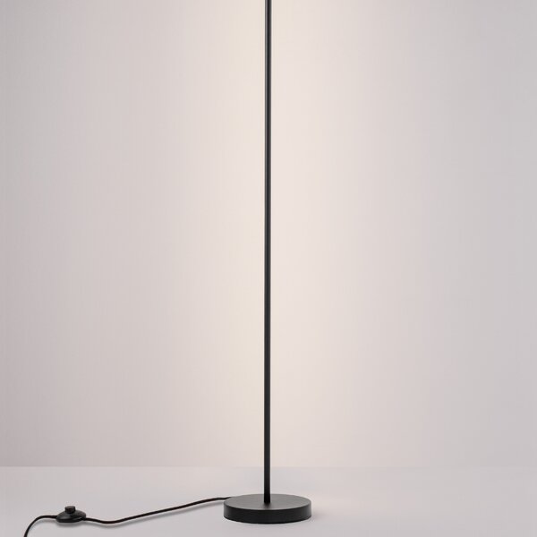 Černá kovová stojací LED lampa Nova Luce Colby 150 cm