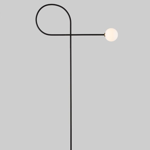 Černá kovová stojací lampa Nova Luce Dedalo 150 cm