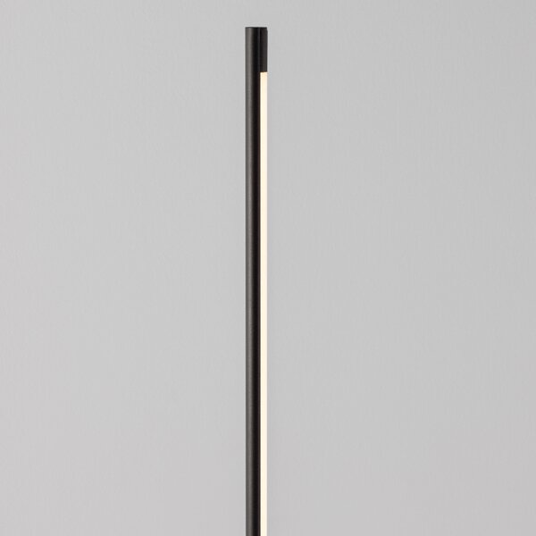 Černá kovová stojací LED lampa Nova Luce Colby 150 cm