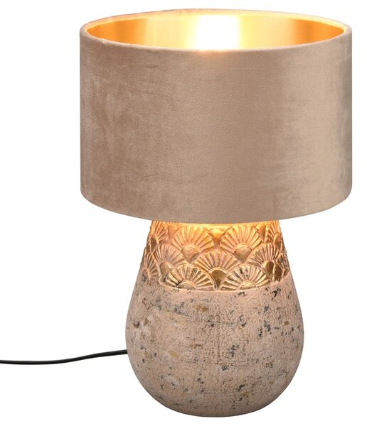 Stolní lampa KIRAN šedá/béžová