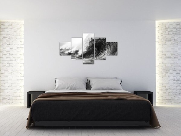 Obraz - Malba vln (125x70 cm)