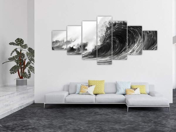 Obraz - Malba vln (210x100 cm)