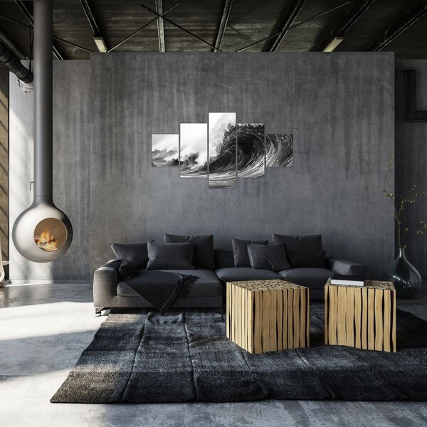 Obraz - Malba vln (125x70 cm)