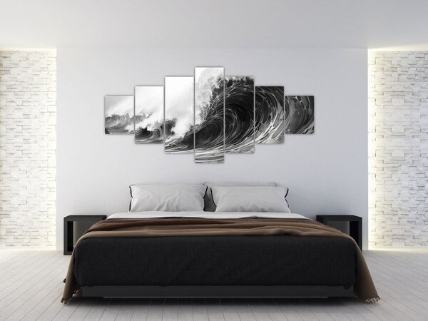Obraz - Malba vln (210x100 cm)