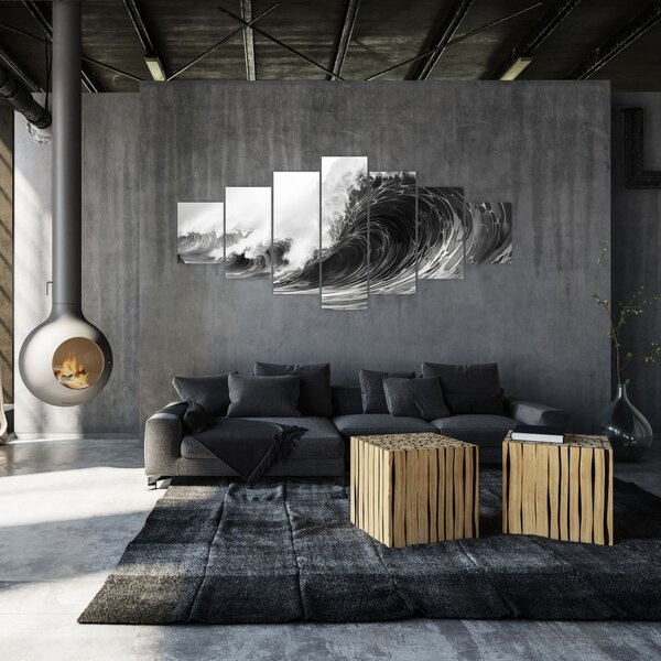 Obraz - Malba vln (210x100 cm)