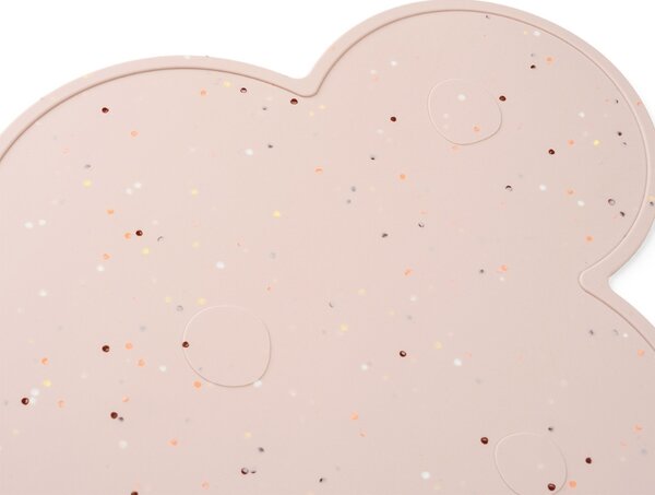 -25 % Dny MOMENTI– Růžové silikonové dětské prostírání Done by Deer Confetti