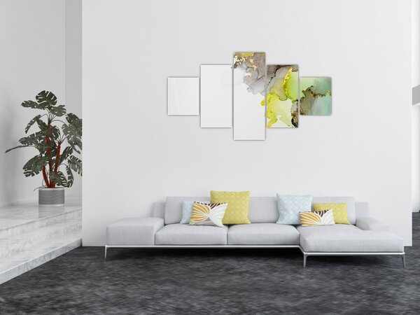 Obraz - Abstraktní umění inkoustem (125x70 cm)