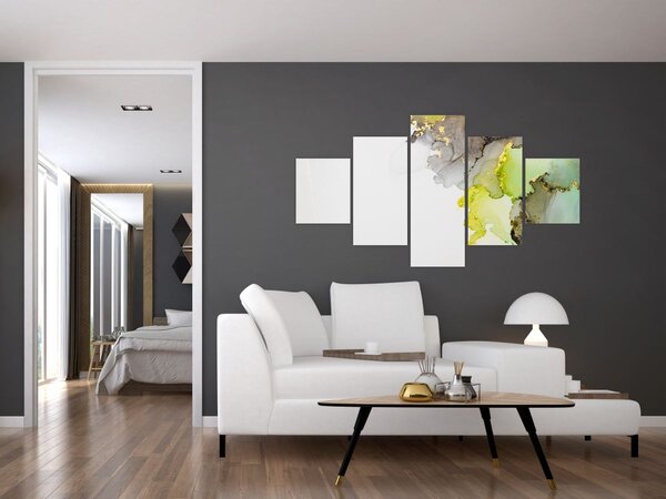 Obraz - Abstraktní umění inkoustem (125x70 cm)