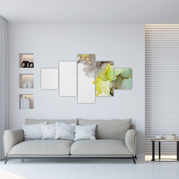 Obraz - Abstraktní umění inkoustem (125x70 cm)