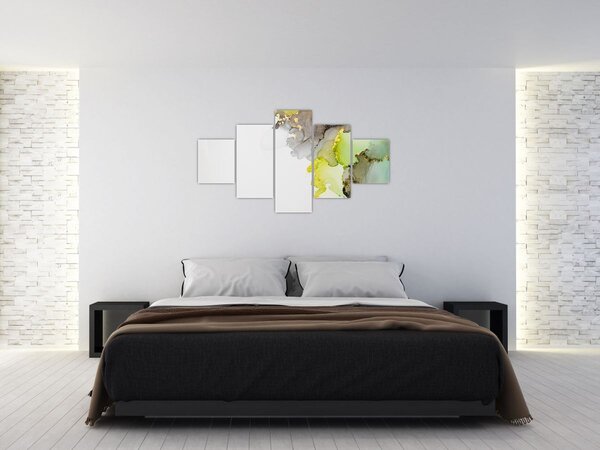 Obraz - Abstraktní umění inkoustem (125x70 cm)