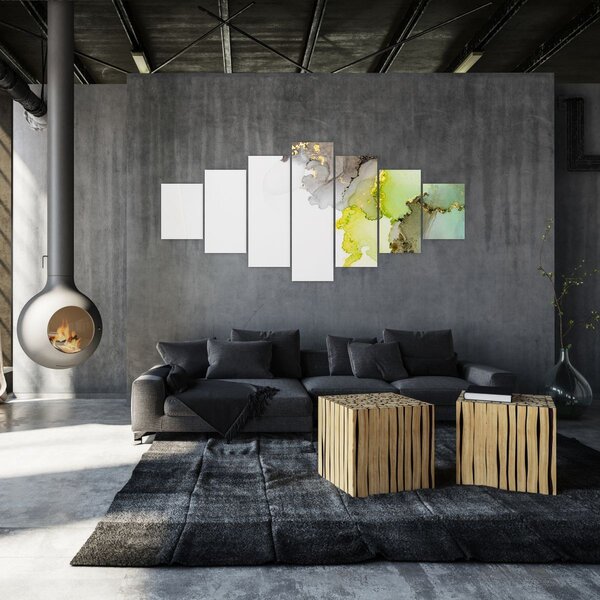 Obraz - Abstraktní umění inkoustem (210x100 cm)