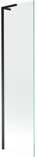 Mexen Next L, 1-křídlová vanová zástěna 50 x 150 cm, 6mm čiré sklo, černý profil, 895-050-000-03-00-70