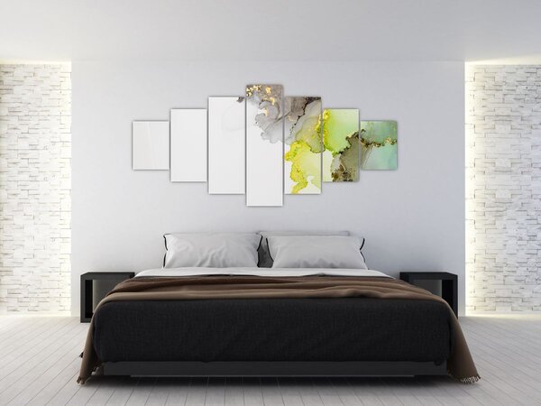 Obraz - Abstraktní umění inkoustem (210x100 cm)