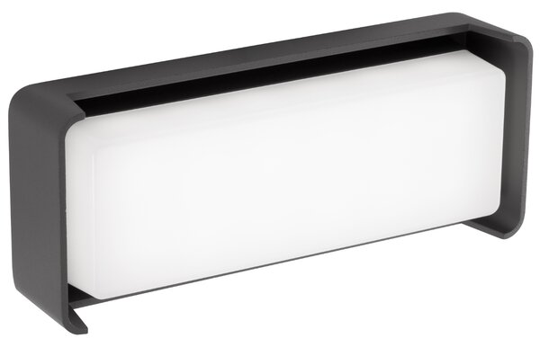 Tmavě šedé kovové venkovní nástěnné LED světlo Nova Luce Keen
