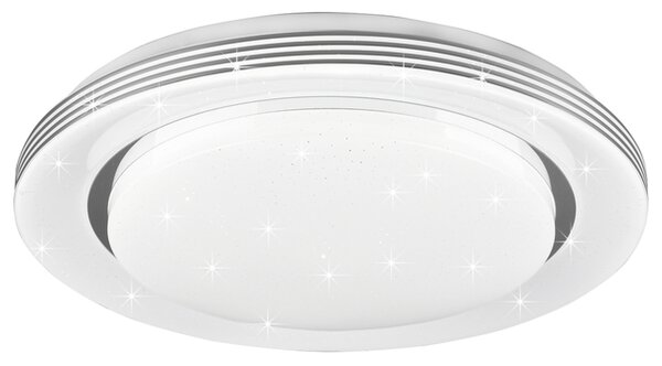 Stropní LED svítidlo ATRIA bílá, průměr 38 cm