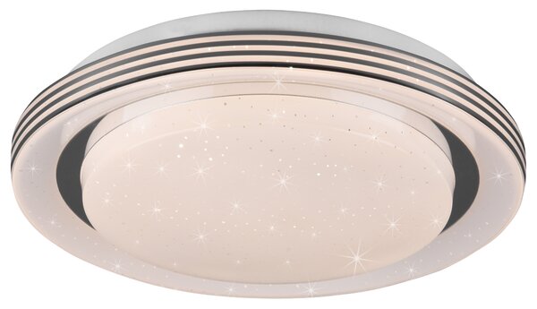 Stropní LED svítidlo ATRIA bílá, průměr 27 cm
