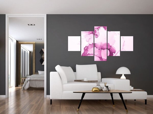 Obraz - Růžový dekor (125x70 cm)