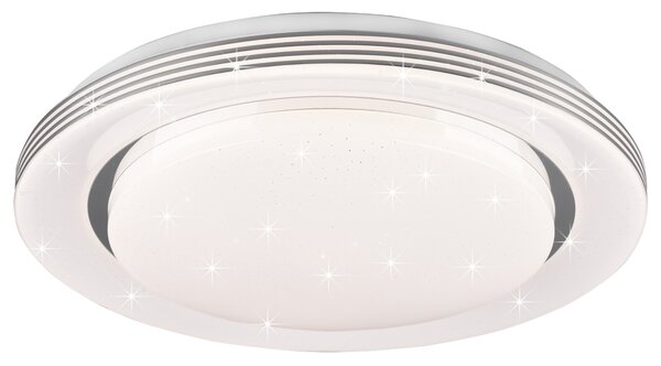Stropní LED svítidlo ATRIA bílá, průměr 38 cm