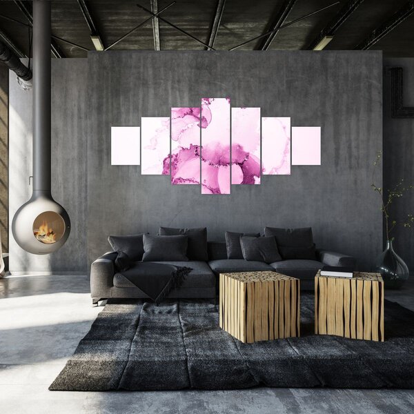 Obraz - Růžový dekor (210x100 cm)