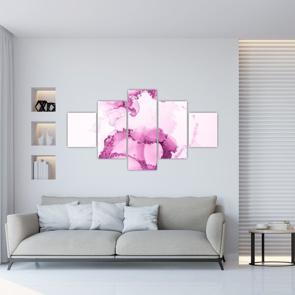Obraz - Růžový dekor (125x70 cm)