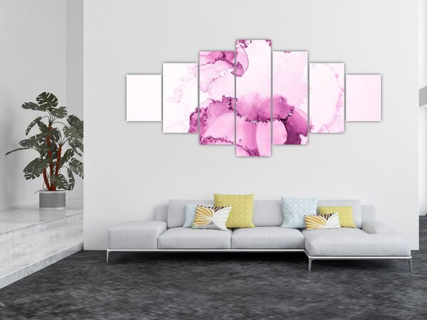 Obraz - Růžový dekor (210x100 cm)