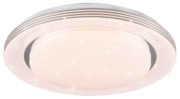Stropní LED svítidlo ATRIA bílá, průměr 38 cm