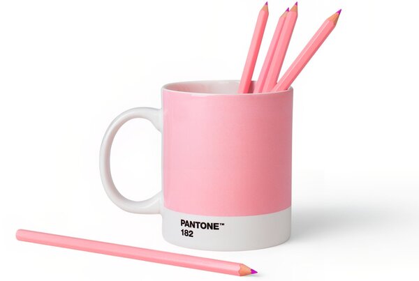 Světle růžový porcelánový hrnek Pantone Light Pink 182 375 ml