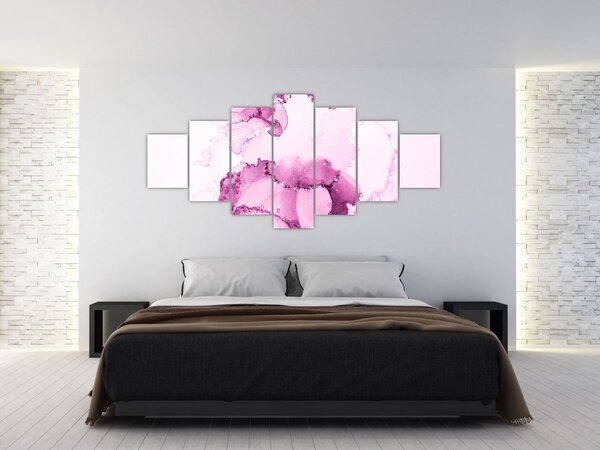 Obraz - Růžový dekor (210x100 cm)
