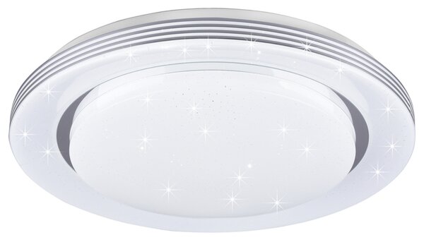 Stropní LED svítidlo ATRIA bílá, průměr 48 cm