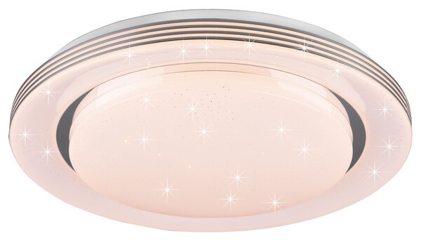 Stropní LED svítidlo ATRIA bílá, průměr 48 cm