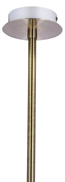 Závěsné bodové svítidlo LENTINI - 5xG9, 40W, patina / jantarové