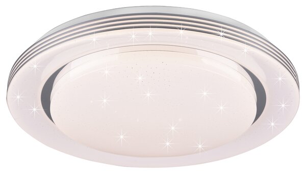 Stropní LED svítidlo ATRIA bílá, průměr 48 cm