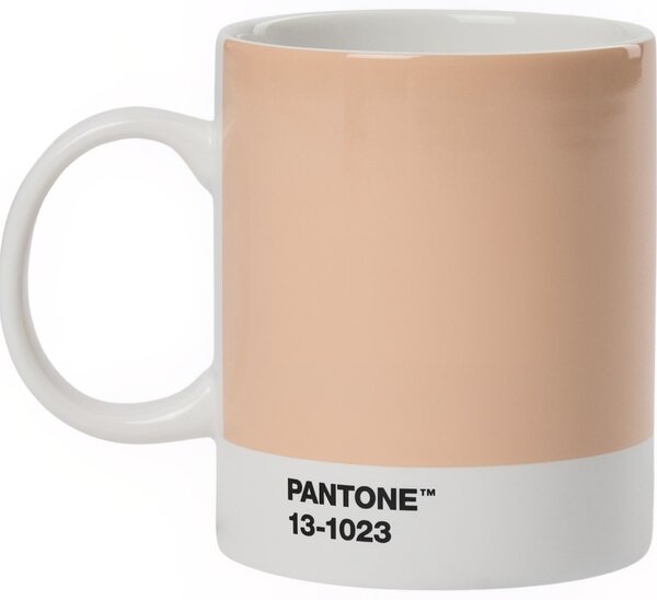Světle oranžový porcelánový hrnek Pantone Peach Fuzz 13-1023 375 ml