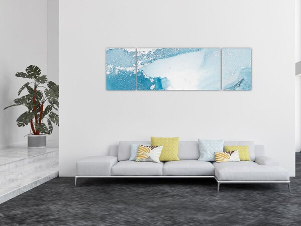 Obraz - Modrý dekor (170x50 cm)