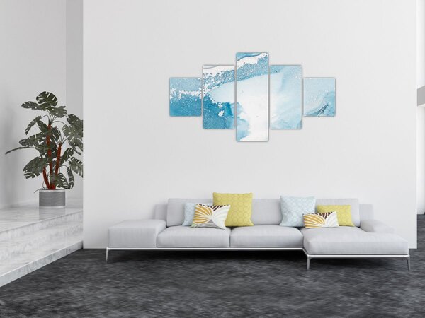 Obraz - Modrý dekor (125x70 cm)
