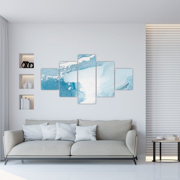 Obraz - Modrý dekor (125x70 cm)