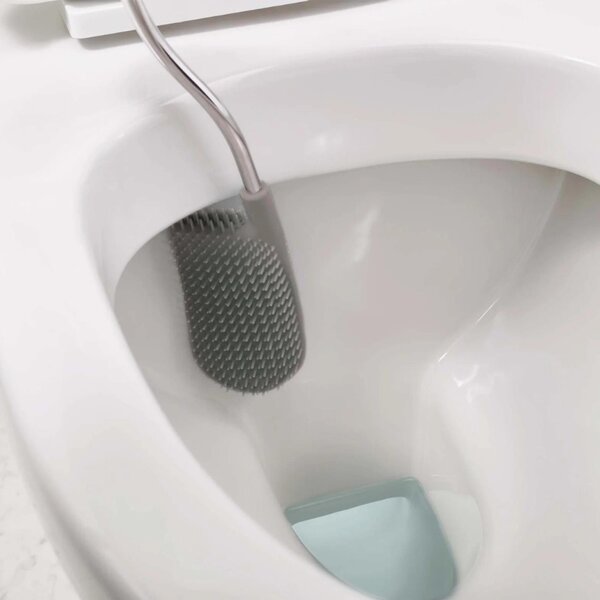 Joseph Joseph Bílo-šedá plastová WC štětka Flex Lite