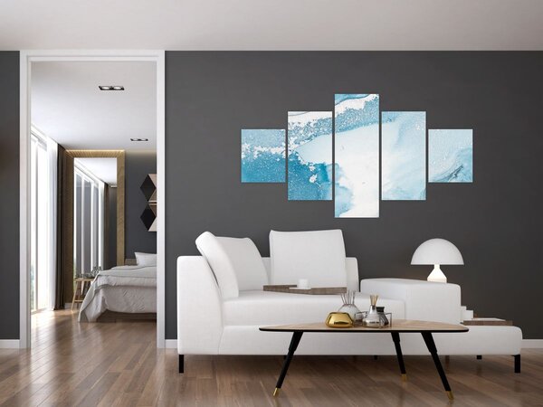 Obraz - Modrý dekor (125x70 cm)