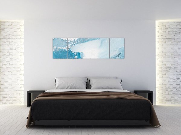 Obraz - Modrý dekor (170x50 cm)