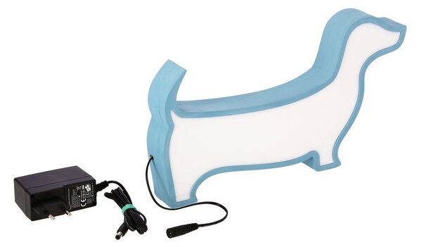 Nástěnné svítidlo do dětského pokoje DOG - 12W, 3000K (teplá bílá), modré