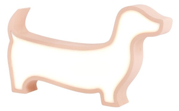 Nástěnné svítidlo do dětského pokoje DOG - 12W, 3000K (teplá bílá), růžové